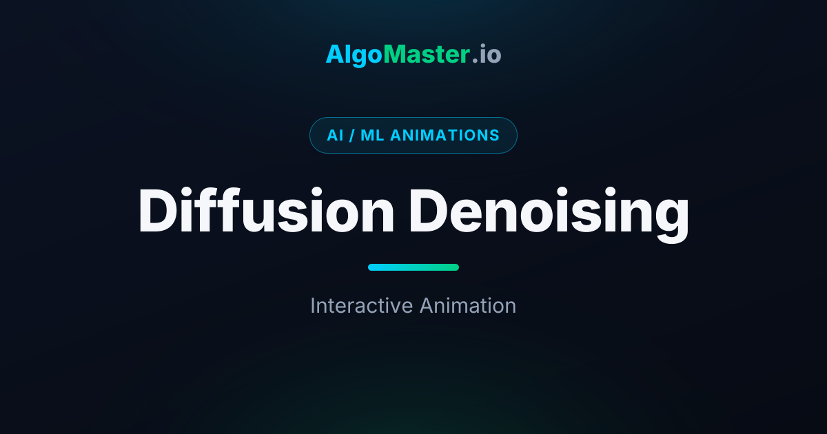 Diffusion Denoising Animation | AlgoMaster.io