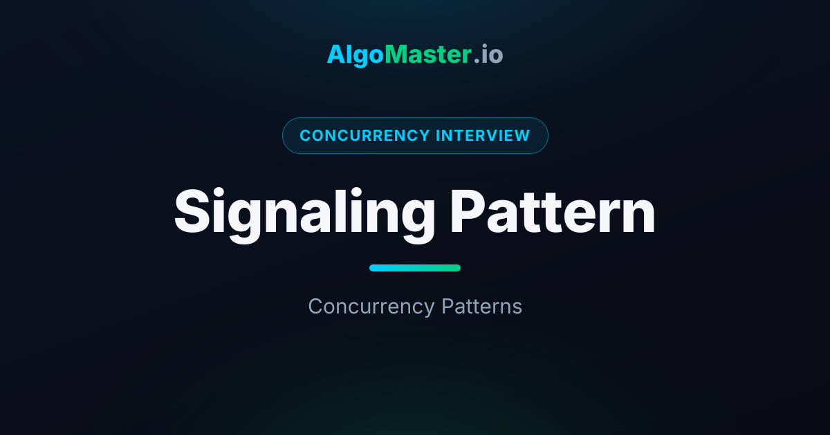 Signaling Pattern | Concurrency Interview | AlgoMaster.io