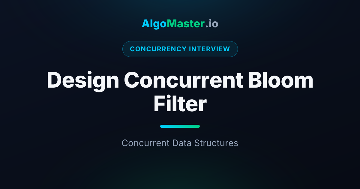 Design Concurrent Bloom Filter | Concurrency Interview | AlgoMaster.io