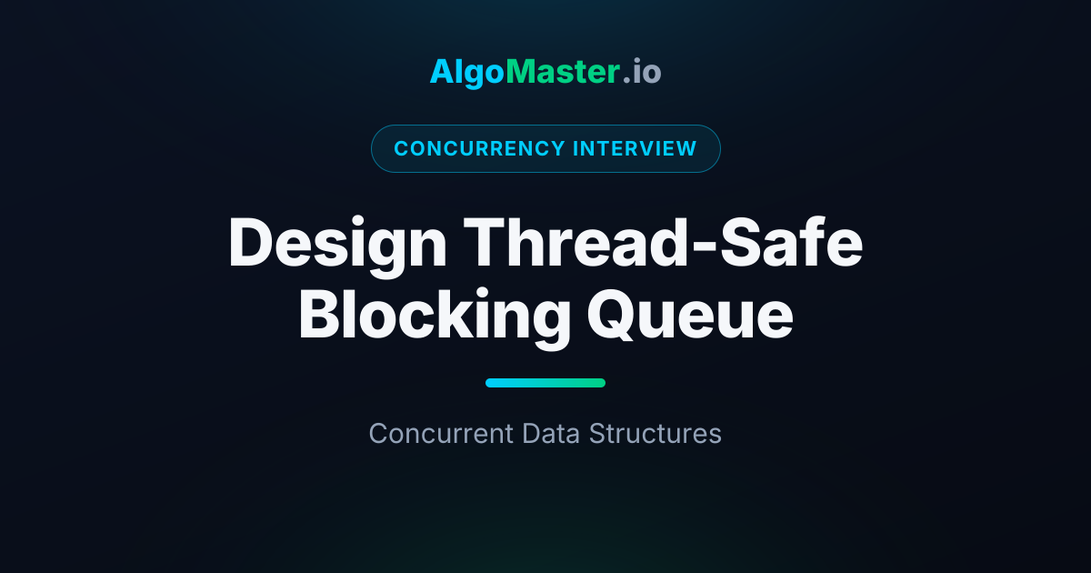 Design Thread-Safe Blocking Queue | Concurrency Interview | AlgoMaster.io