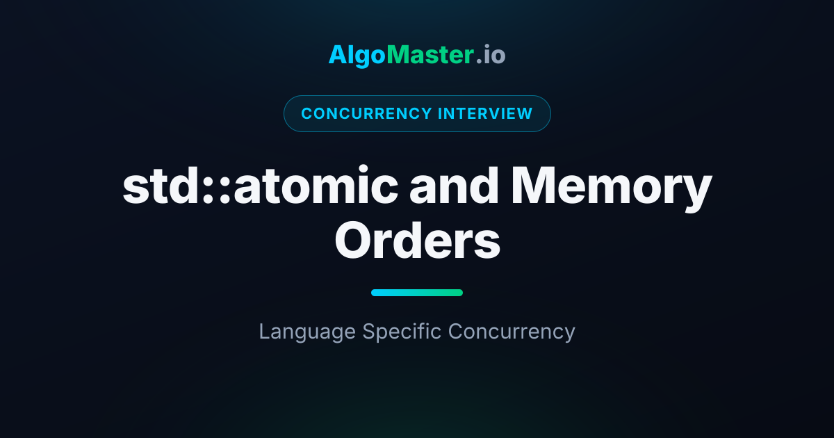 std::atomic and Memory Orders | Concurrency Interview | AlgoMaster.io