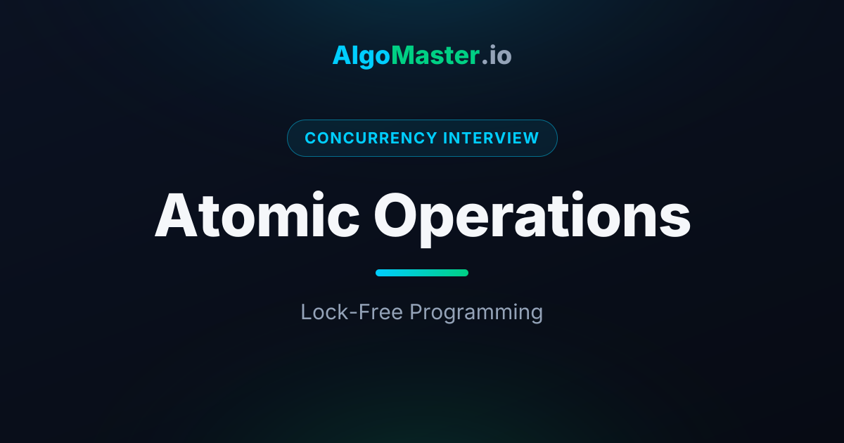 Atomic Operations | Concurrency Interview | AlgoMaster.io