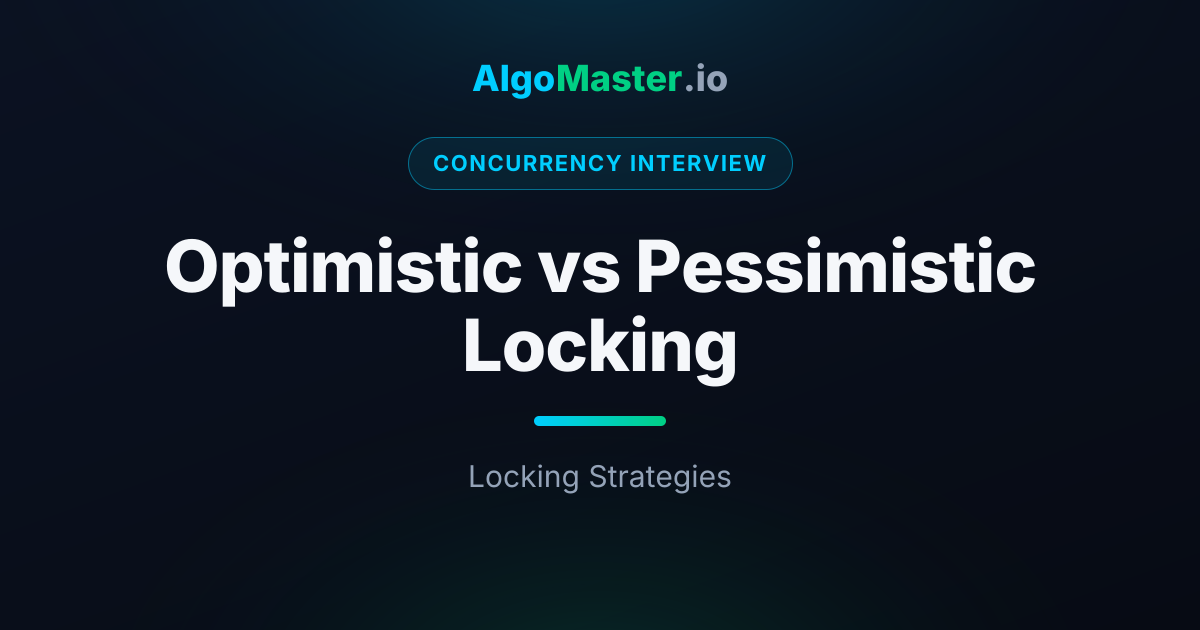 Optimistic vs Pessimistic Locking | Concurrency Interview | AlgoMaster.io