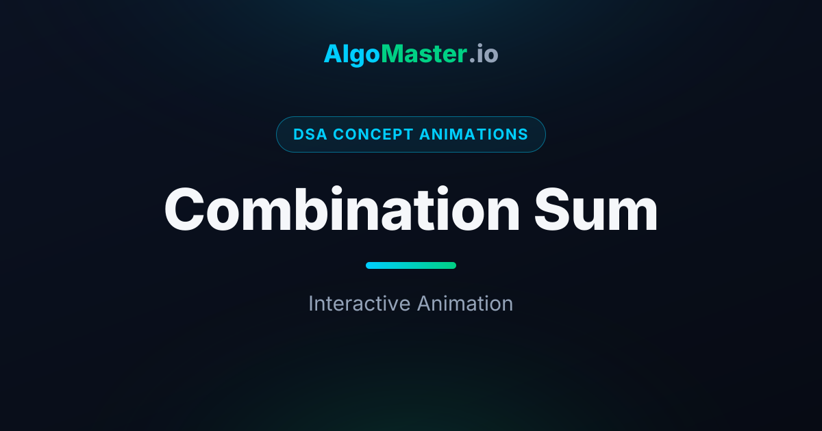 Combination Sum Animation | AlgoMaster.io