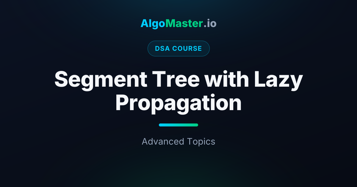Segment Tree with Lazy Propagation | DSA | AlgoMaster.io