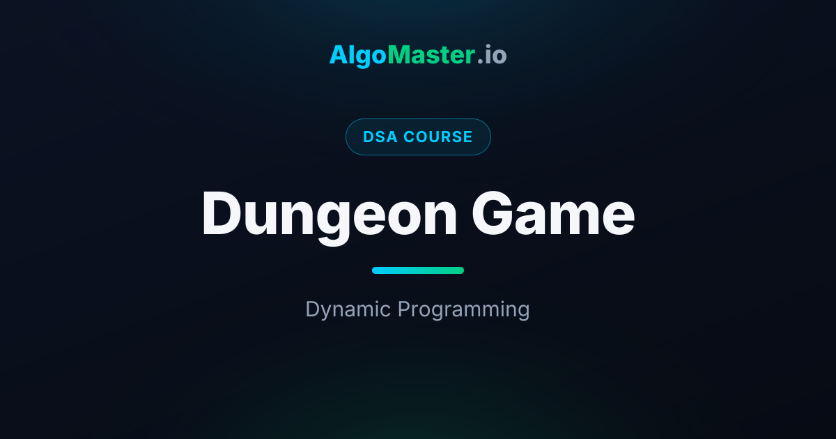 Dungeon Game | DSA | AlgoMaster.io