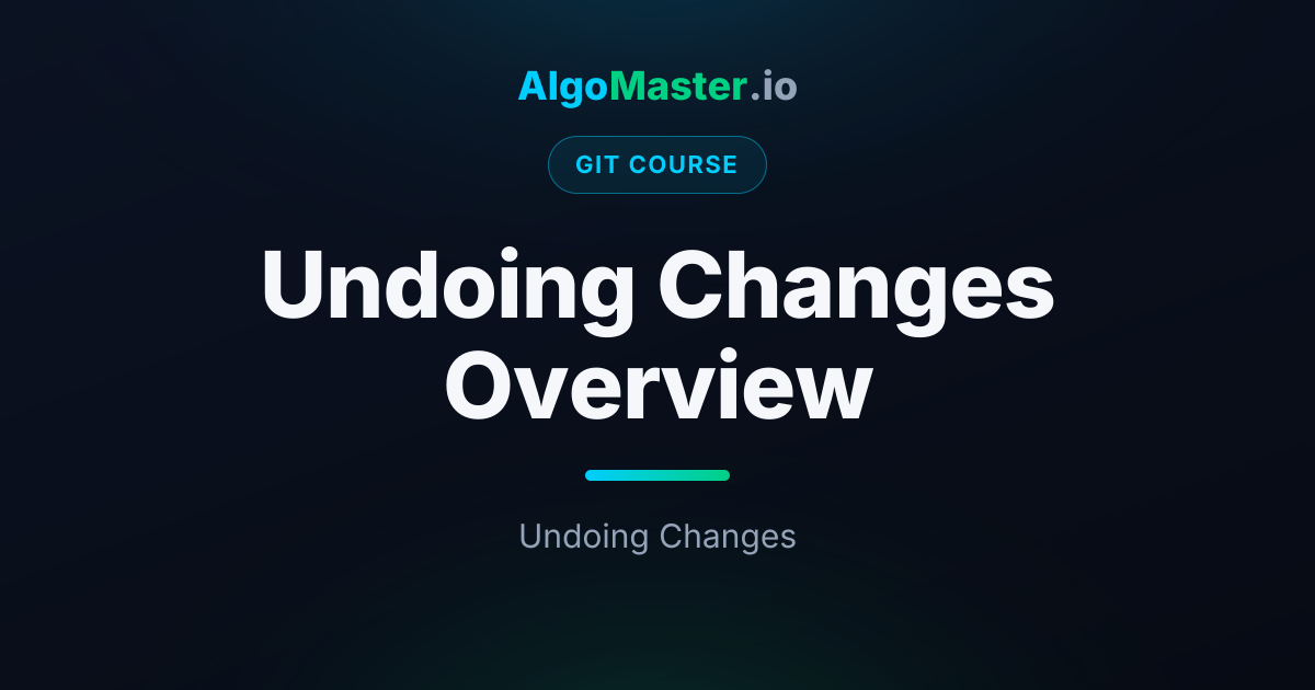 Undoing Changes Overview | Git | AlgoMaster.io