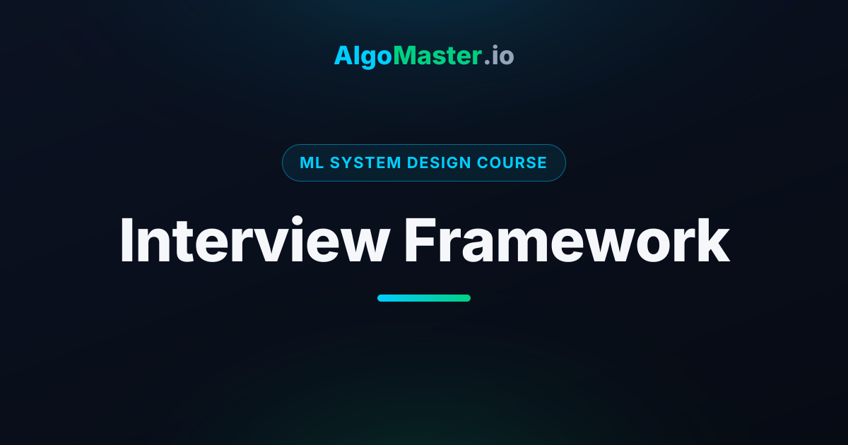 Interview Framework | ML System Design | AlgoMaster.io