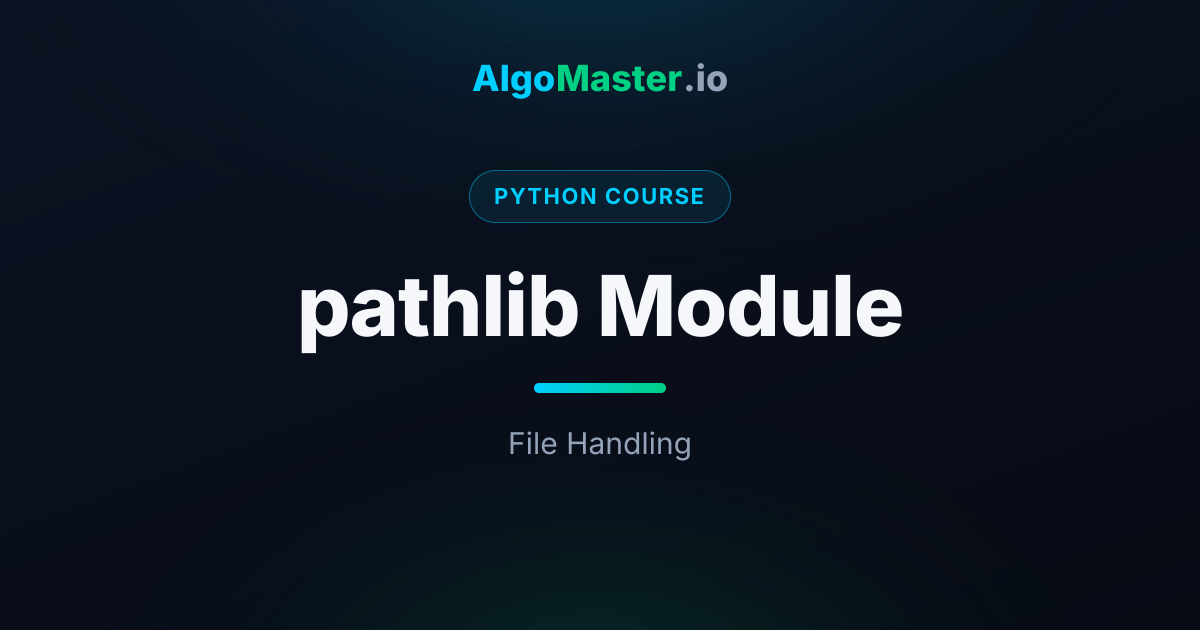 pathlib Module | Python | AlgoMaster.io