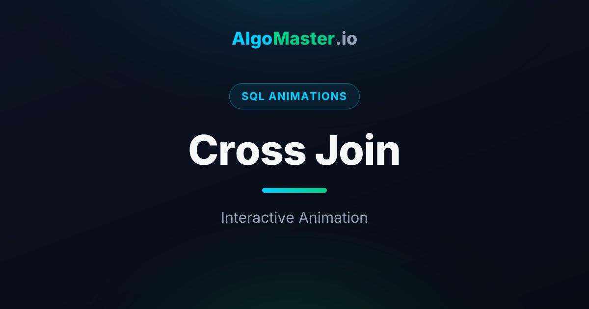 Cross Join Animation | AlgoMaster.io