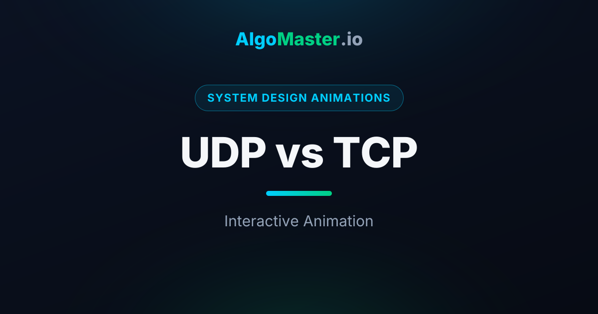 UDP vs TCP Animation | AlgoMaster.io