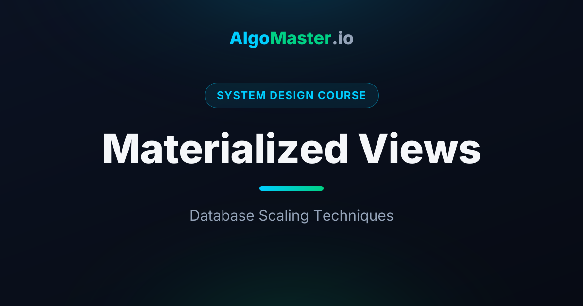Materialized Views | System Design