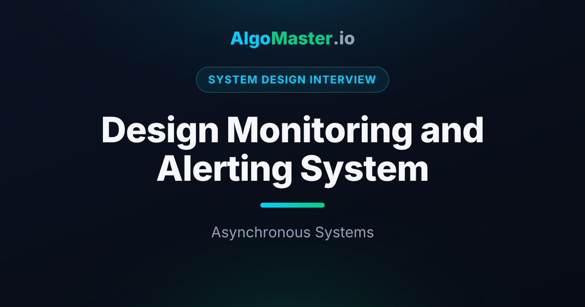 Design Monitoring and Alerting System | System Design Interview ...