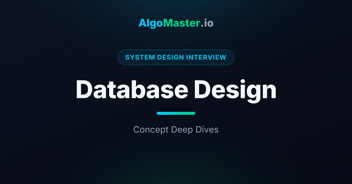 Database Design | System Design Interview | AlgoMaster.io