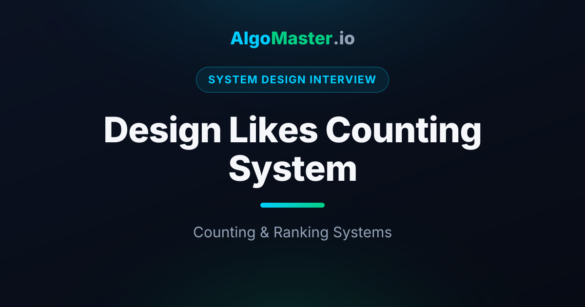 Design Likes Counting System | System Design Interview | AlgoMaster.io
