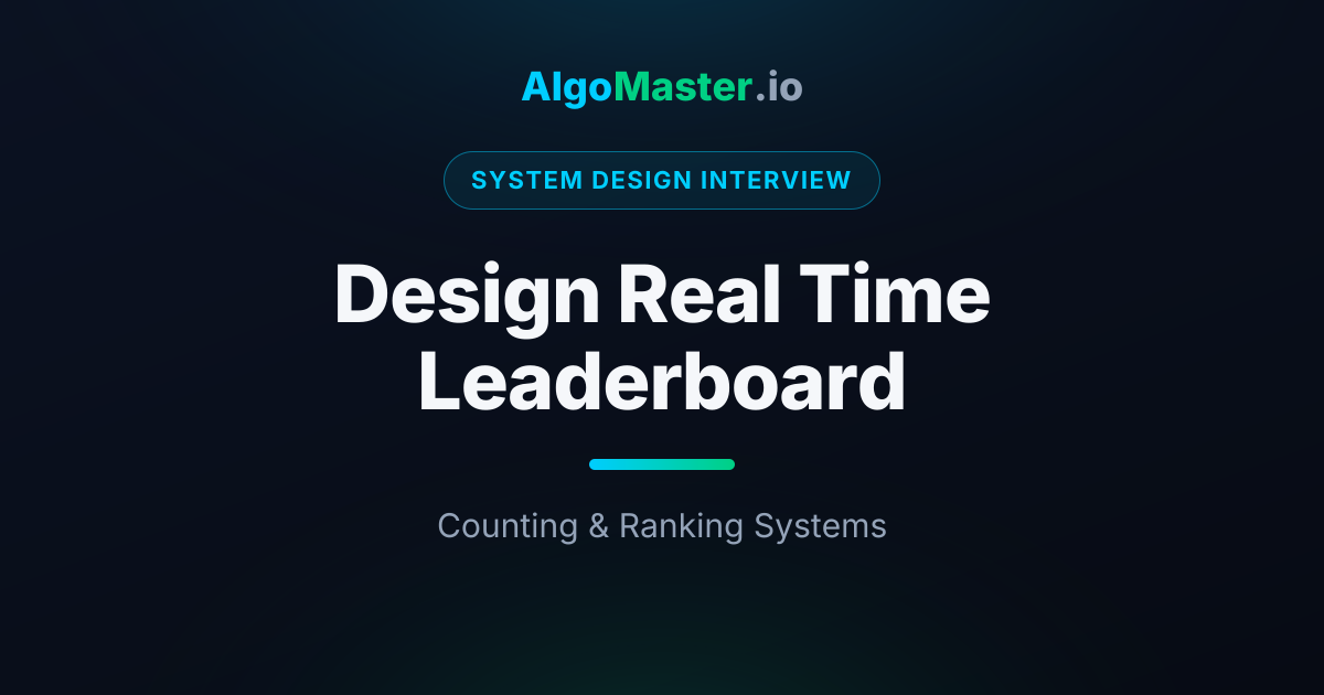 Design Real Time Leaderboard | System Design Interview | AlgoMaster.io