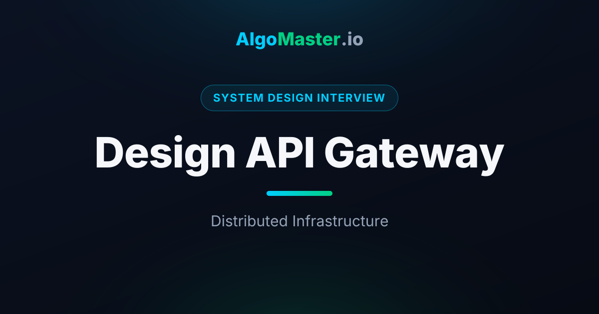 Design API Gateway | System Design Interview | AlgoMaster.io