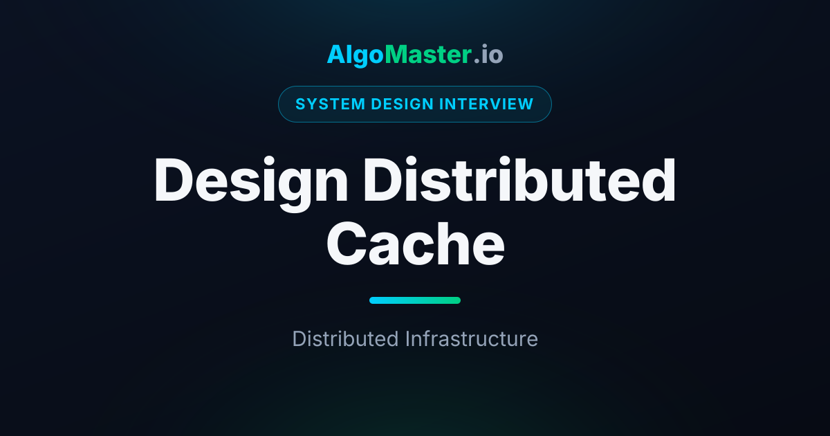 Design Distributed Cache | System Design Interview | AlgoMaster.io
