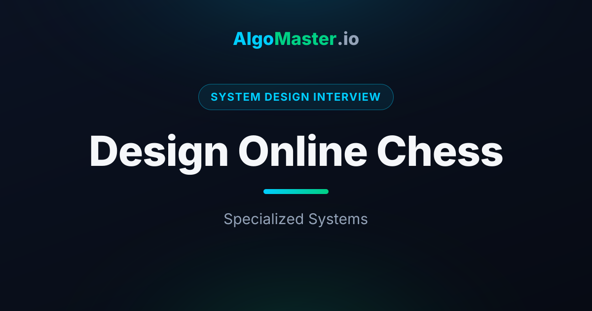 Design Online Chess | System Design Interview | AlgoMaster.io